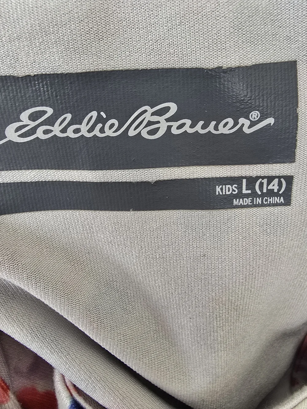 Eddie Bauer Navy Tank With Sports Bra Underneath & Speckle Leggings - Girls L 14
